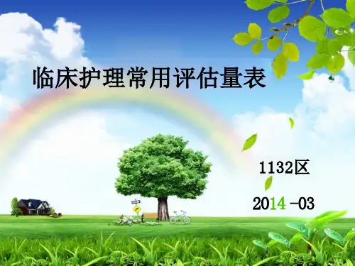 护理常用评估量表课件