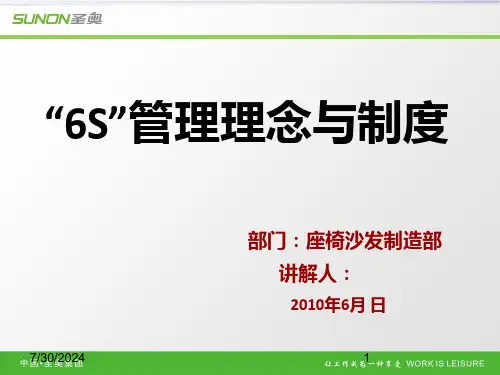 6S管理理念与制度PPT课件