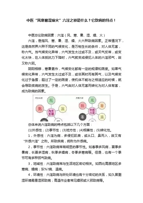 中医“风寒暑湿燥火”六淫之邪是什么？它致病的特点！
