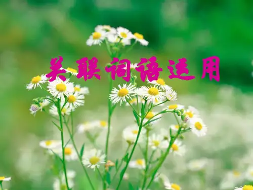 关联词语总复习