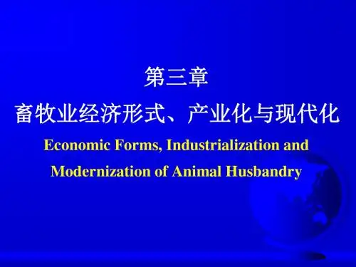 第三章经济形式、产业化、现代化