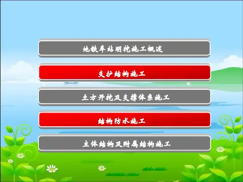 地铁车站施工PPT课件