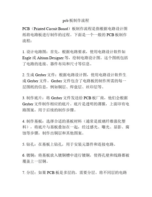 pcb板制作流程