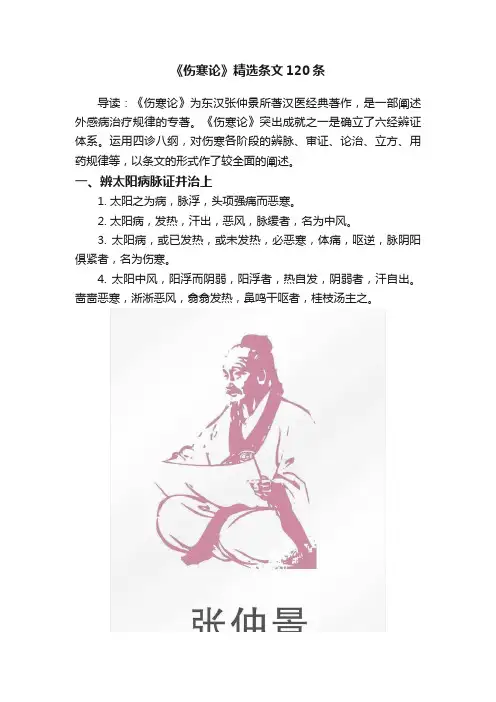 《伤寒论》精选条文120条