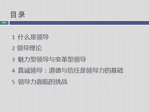 组织行为学第11章领导力