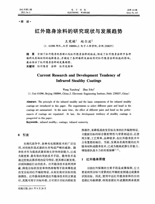 红外隐身涂料的研究现状与发展趋势