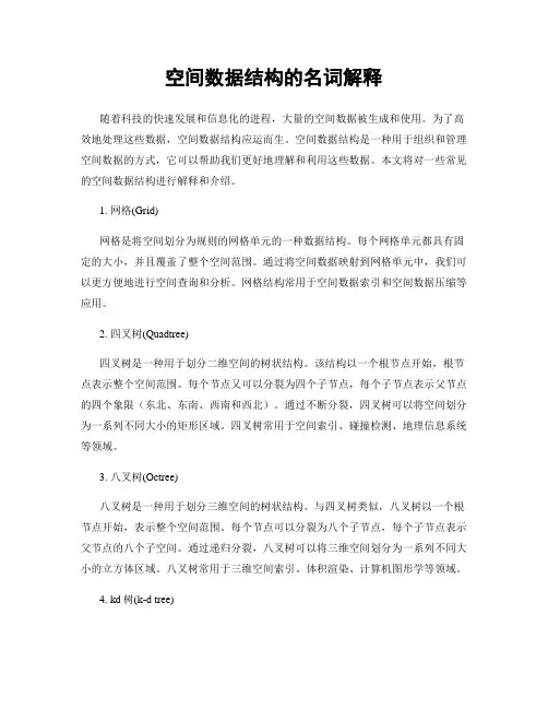 空间数据结构的名词解释