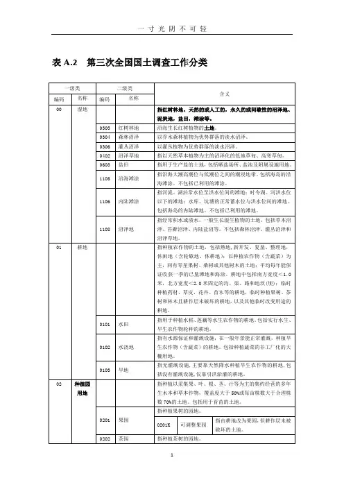 第三次全国国土调查工作分类.doc