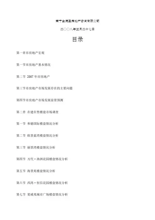防城港项目定位分析报告