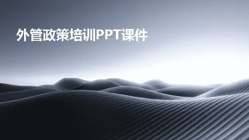 外管政策培训PPT课件