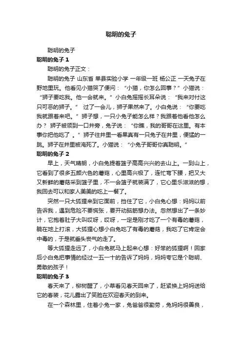 聪明的兔子