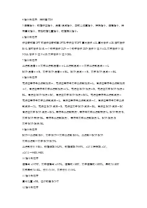 欧姆龙PLC指令