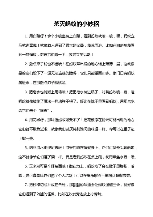 5-18-1-杀灭蚂蚁的小妙招