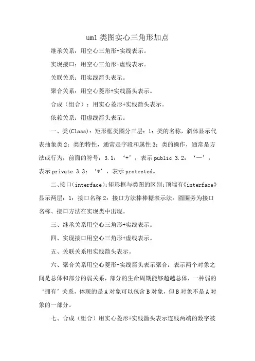 uml类图实心三角形加点