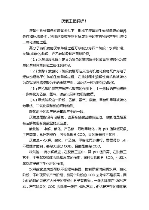 厌氧工艺解析！