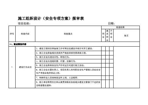 打非治违专项整治检查表