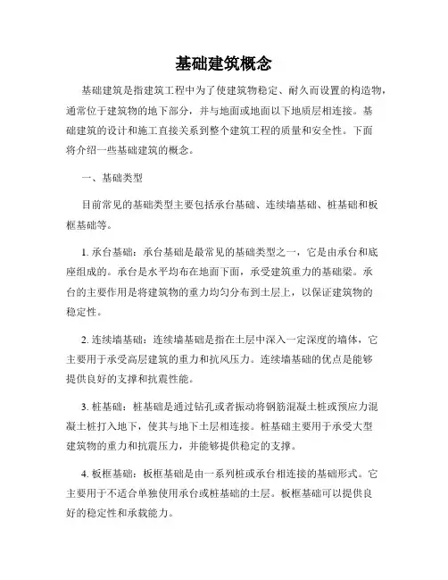 基础建筑概念