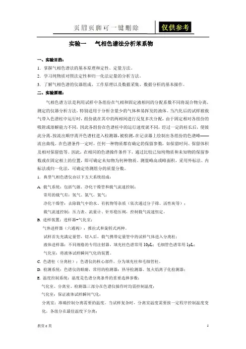 气相色谱法分析苯系物(运用分享)