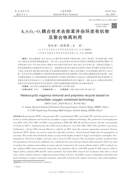 219385438_K2S2O8-O2耦合技术去除苯并杂环类有机物及聚合物再利用