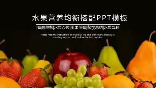 健康饮食营养搭配PPT优质模板