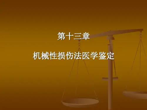 第十二章机械性损伤法医学鉴定