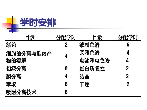 生物分离工程三版孙彦