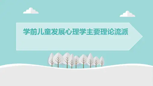学前儿童发展心理学主要理论流派