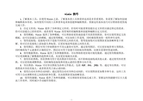 visio 技巧