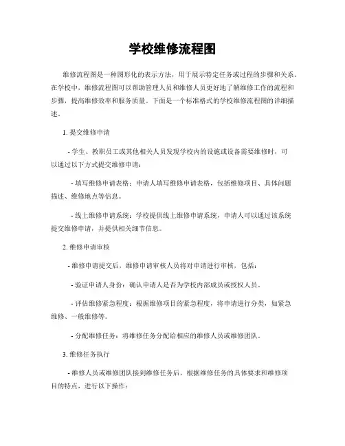 学校维修流程图