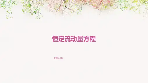 恒定流动量方程