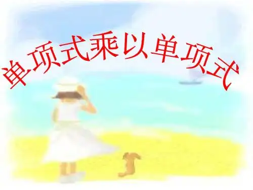 单项式乘以单项式课件