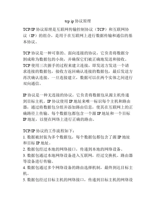 tcp ip协议原理