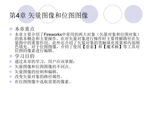fireworks教案课件第4章矢量图像和位图图像