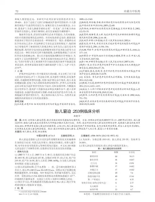 胎儿窘迫253例临床