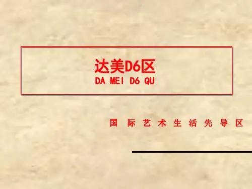 达美综合体 房地产商业 住宅 公寓 精装修 梅溪湖商圈D 区项目分析ppt版 
