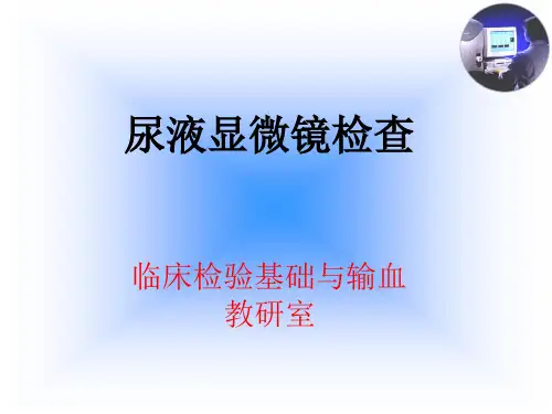 尿液显微镜检验尿液有行成分检验