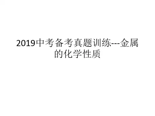 2019中考备考真题训练---金属的化学性质真题讲解课件(共20张ppt)