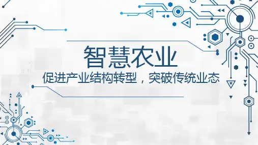 【新】智慧农业物联网应用PPT