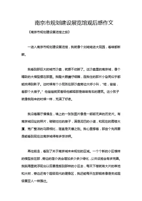 南京市规划建设展览馆观后感作文