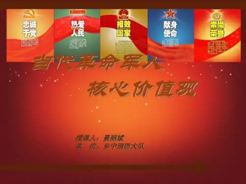 当代革命军人核心价值观