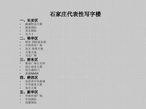 石家庄写字楼课件