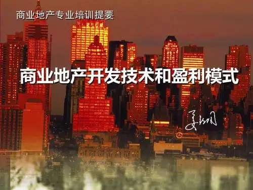 培训：商业地产开发技术和盈利模式