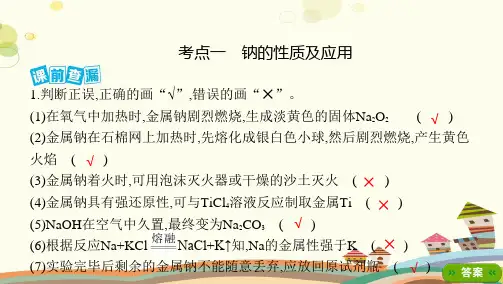 钠镁及其化合物完整版课件
