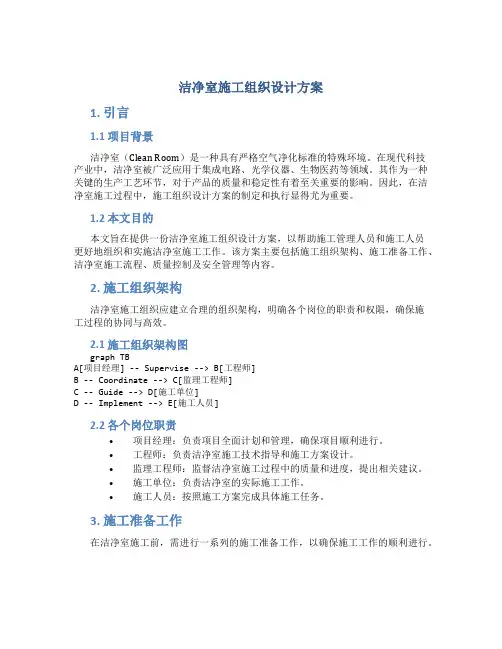 洁净室施工组织设计方案