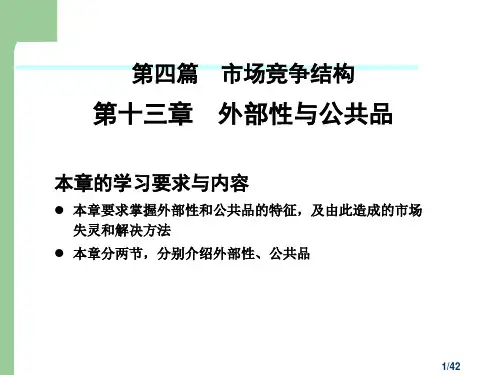 [管理学]第十三章__外部性与公共品