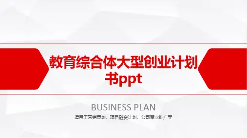 教育综合体大型创业计划书ppt