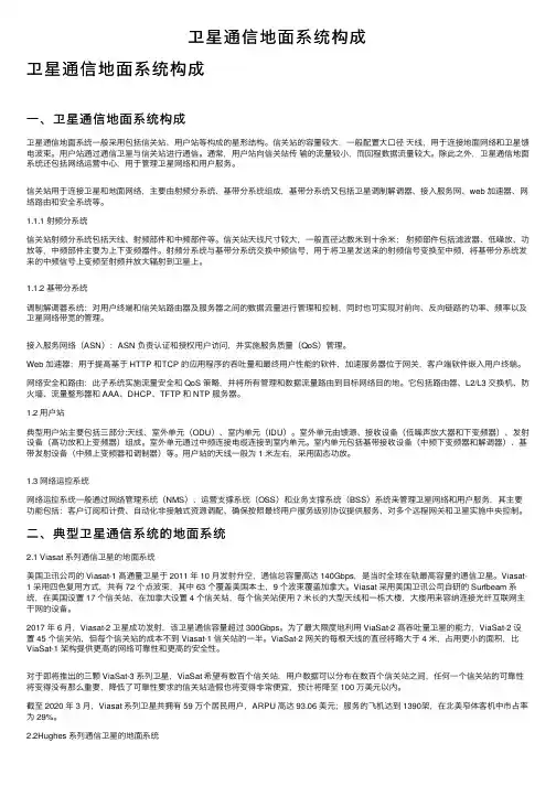 卫星通信地面系统构成