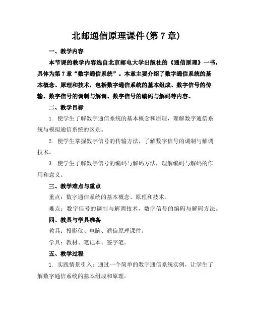 北邮通信原理课件(第7章)