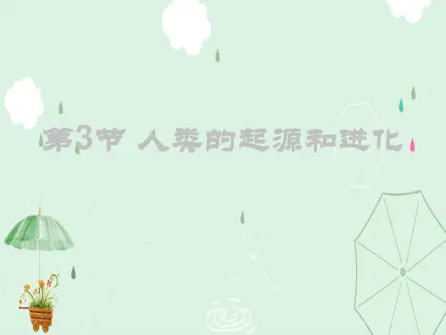 人类的起源和进化ppt3 北师大版