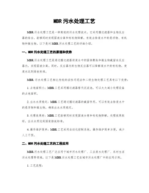 MBR污水处理工艺